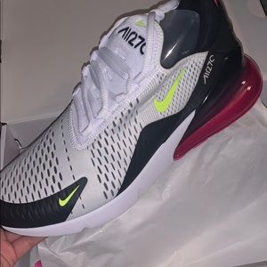 Nike Air Max 270 White Black Fuchsia Volt